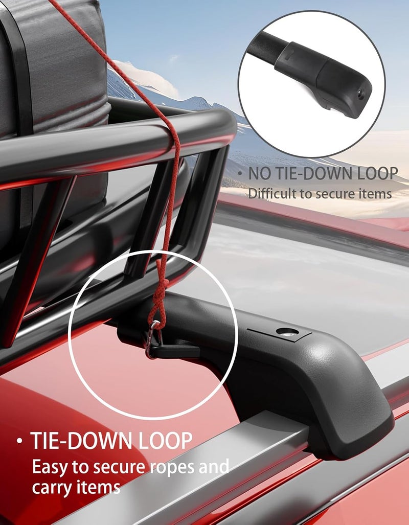 wonderdriver 300lbs Lockable Roof Rack Cross Bars Fit for Toyota Highlander 2008 2009 2010 2011 2012 2013, Heavy Duty Aluminum Lockable Roof Rails Crossbars Black Rooftop Cargo Carrier Luggage - Image 5